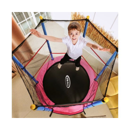 Батут детский DFC SMRKIDS 55" с сеткой, PINK