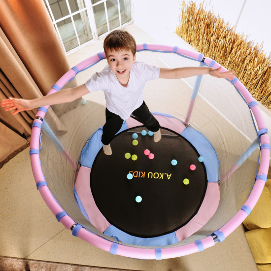 Батут детский DFC A.KOU KIDS 55" (140 см) с сеткой