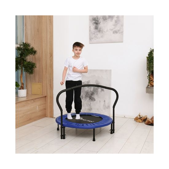 Батут с поручнем DFC JUMPFIT 36'' синий
