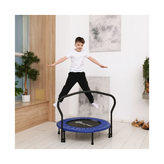 Батут с поручнем DFC JUMPFIT 36'' синий