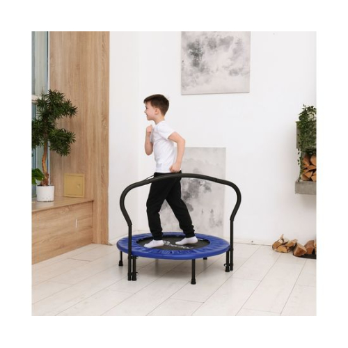 Батут с поручнем DFC JUMPFIT 36'' синий