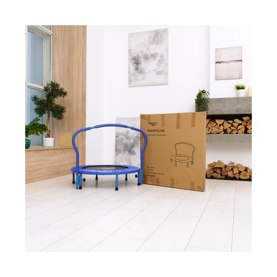 Батут с поручнем DFC Gardenature 36'' синий