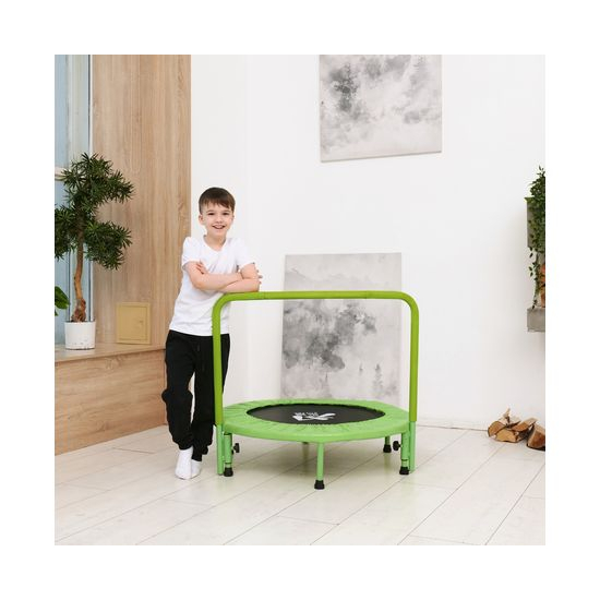 Батут с поручнем DFC JUMPFIT 36'' зеленый