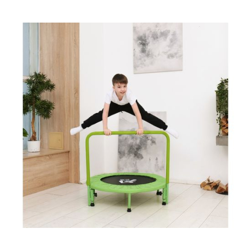 Батут с поручнем DFC JUMPFIT 36'' зеленый