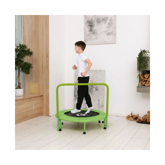 Батут с поручнем DFC JUMPFIT 36'' зеленый