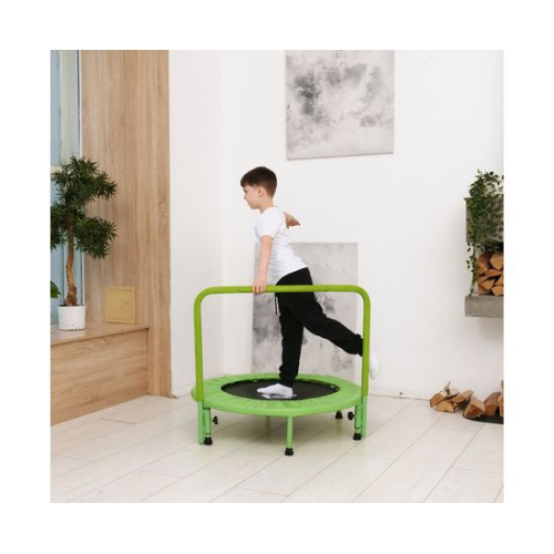 Батут с поручнем DFC JUMPFIT 36'' зеленый