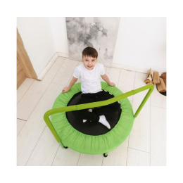 Батут с поручнем DFC JUMPFIT 36'' зеленый