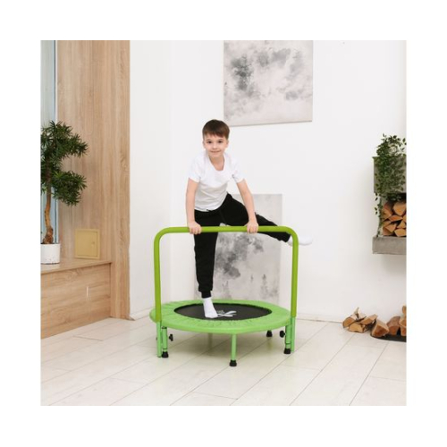 Батут с поручнем DFC JUMPFIT 36'' зеленый