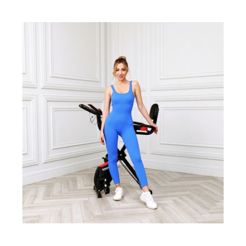 Велотренажер DFC X-Bike MBB с эспандерами, черно-красный 