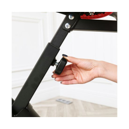 Велотренажер DFC X-Bike MBB с эспандерами, черно-красный 