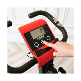 Велотренажер DFC X-Bike MBB с эспандерами, черно-красный 