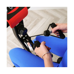 Велотренажер DFC X-Bike MBB с эспандерами, черно-красный 