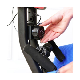 Велотренажер DFC X-Bike MBB с эспандерами, черно-красный 