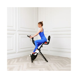 Велотренажер DFC X-Bike MBB с эспандерами, черно-красный 