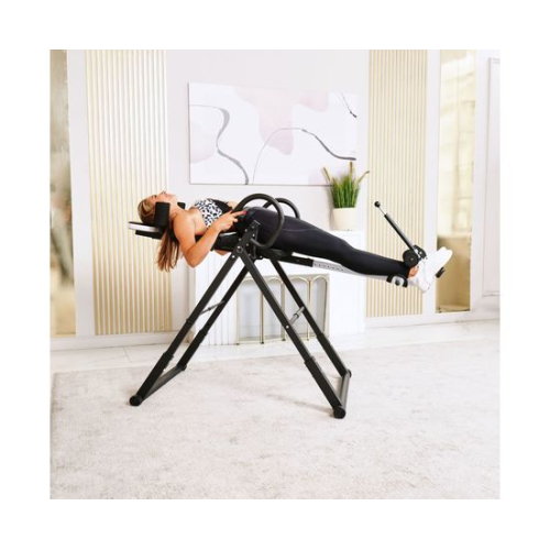 Инверсионный стол складной DFC STYLE чёрный, U-образный фиксатор