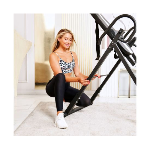 Инверсионный стол складной DFC STYLE чёрный, U-образный фиксатор