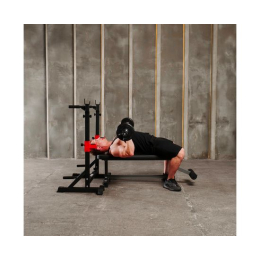 Прямая скамья со стойками под штангу DFC AKYEN