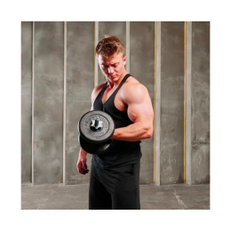 Гриф гантельный с обрезиненной ручкой 350 мм / диаметр 26 мм