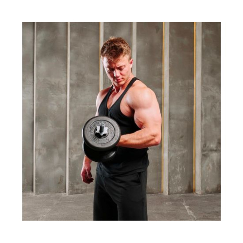 Гриф гантельный с обрезиненной ручкой 350 мм / диаметр 26 мм