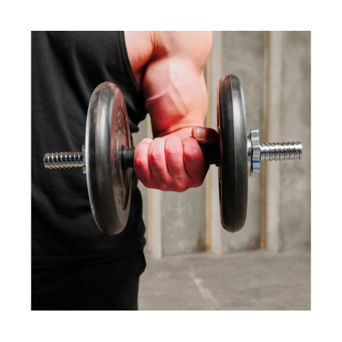 Гриф гантельный с обрезиненной ручкой 350 мм / диаметр 26 мм