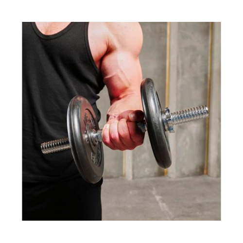 Гриф гантельный (хромированный) 400 мм / диаметр 30 мм