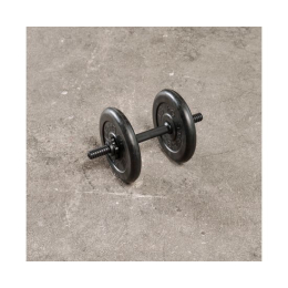 Гриф гантельный (пластиковый) cо стальным сердечником 350 мм / диаметр 26 мм