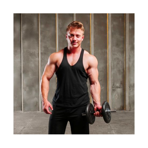 Гриф гантельный с обрезиненной ручкой 350 мм / диаметр 30 мм