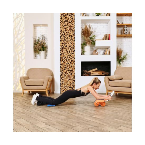 Тренажёр для пресса AB Roller SND оранжевый с ковриком 34 х 17 x 0.6 cм