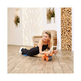 Тренажёр для пресса AB Roller SND оранжевый с ковриком 34 х 17 x 0.6 cм