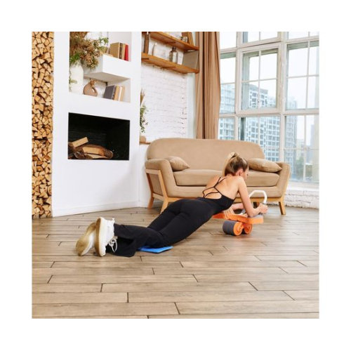 Тренажёр для пресса AB Roller SND оранжевый с ковриком 34 х 17 x 0.6 cм