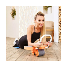 Тренажёр для пресса AB Roller SND оранжевый с ковриком 34 х 17 x 0.6 cм