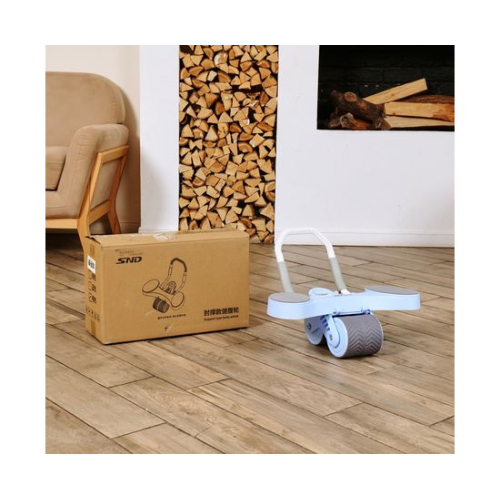 Тренажёр для пресса AB Roller SND голубой с ковриком 34 х 17 x 0.6 cм