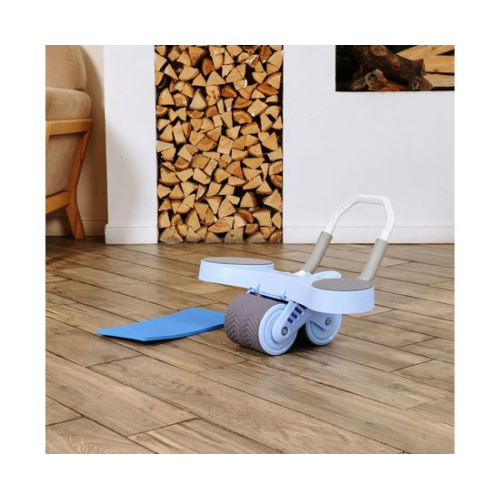 Тренажёр для пресса AB Roller SND голубой с ковриком 34 х 17 x 0.6 cм