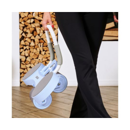 Тренажёр для пресса AB Roller SND голубой с ковриком 34 х 17 x 0.6 cм