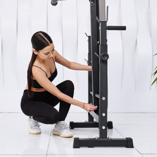 Скамья со стойками под штангу DFC D6453L