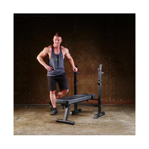 Усиленная скамья со стойками под штангу DFC MELKIN