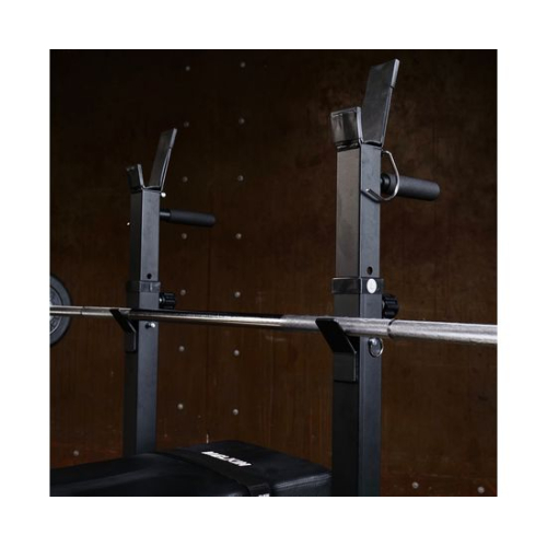 Усиленная скамья со стойками под штангу DFC MELKIN