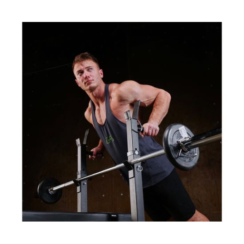 Усиленная скамья со стойками под штангу DFC MELKIN