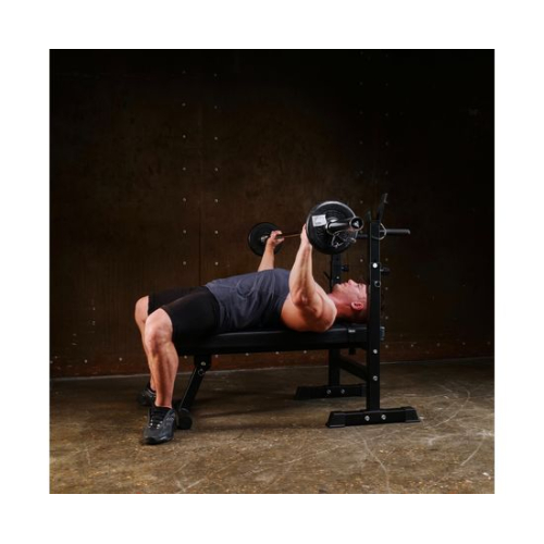 Усиленная скамья со стойками под штангу DFC MELKIN