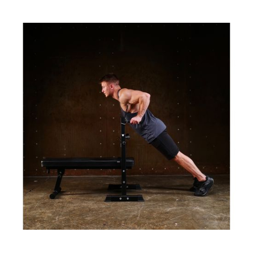 Усиленная скамья со стойками под штангу DFC MELKIN