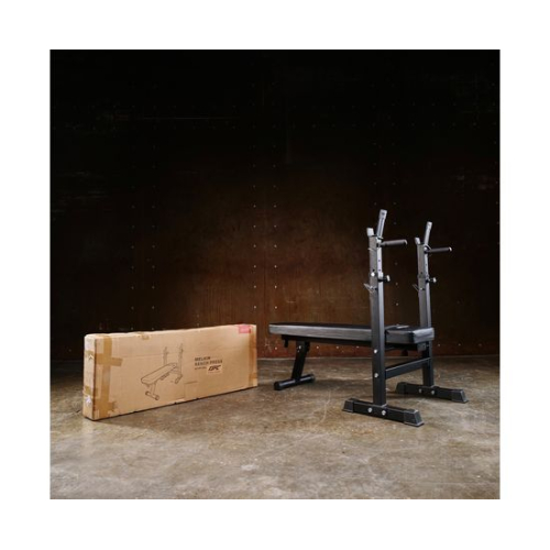 Усиленная скамья со стойками под штангу DFC MELKIN