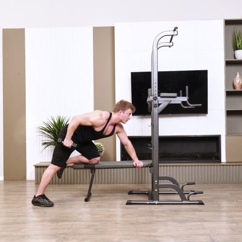 Турник-брусья DFC G-series с прямой скамьей