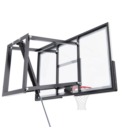 Баскетбольный щит DFC со съёмным регулятором высоты, поликарбонат 3 мм, 136 х 80 см