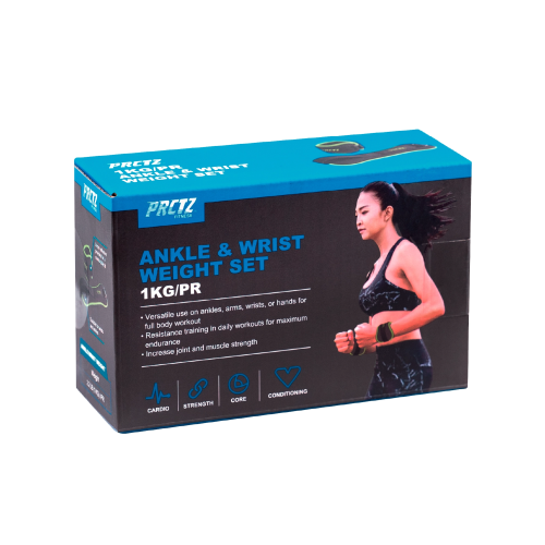 Утяжелители для ног и рук PRCTZ ANKLE&WRIST WEIGHT SET,1 кг (0.5кг х 2), пара.