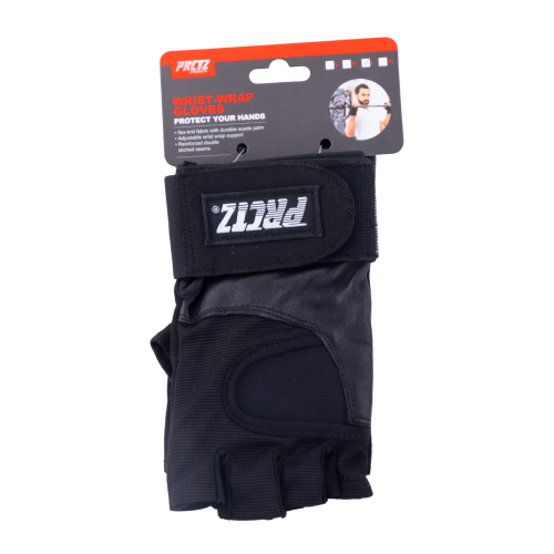Перчатки для фитнеса c фиксатором запястья PRCTZ WRIST-WRAP GLOVES "XL"