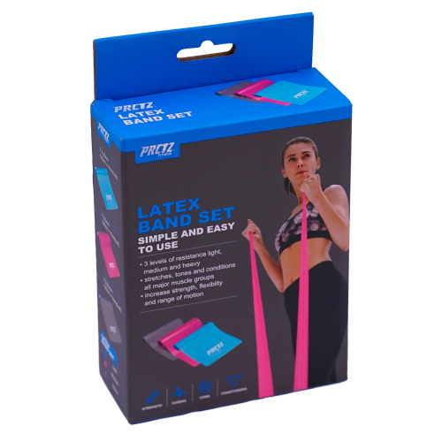 Комплект мини-лент PRCTZ LATEX BAND SET, 3 шт.