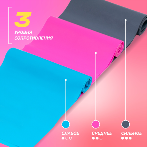 Комплект мини-лент PRCTZ LATEX BAND SET, 3 шт.