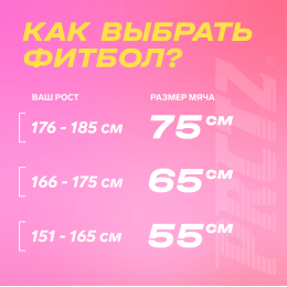 Мяч гимнастический PRCTZ GYM BALL  ANTI-BURST, 55 см.
