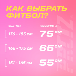 Мяч гимнастический PRCTZ GYM BALL ANTI-BURST, 65 см.