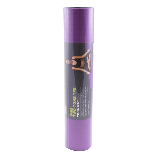 Коврик для йоги двухслойный PRCTZ TWO TONE TPE YOGA MAT, 173х61х0,6см.